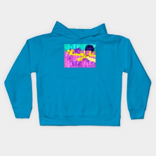 Farmhouse in Provence by Van Gogh (Remix by SABRE) Kids Hoodie